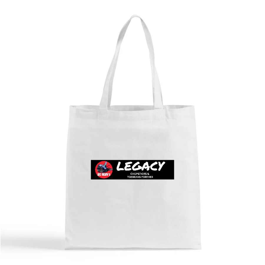 1 TOTE- WHITE w/LEGACY LOGO