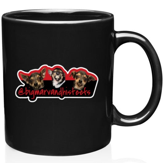 MUG "3 HEADS" * BLACK - 11 oz