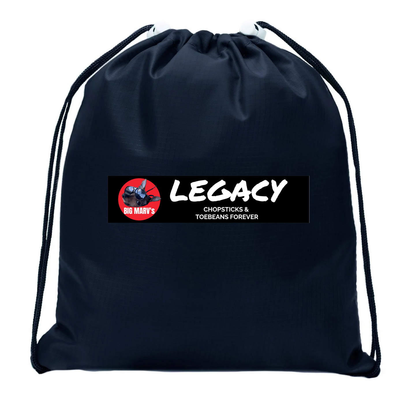 1 BLACK LEGACY DRAW STRING BACKPAC