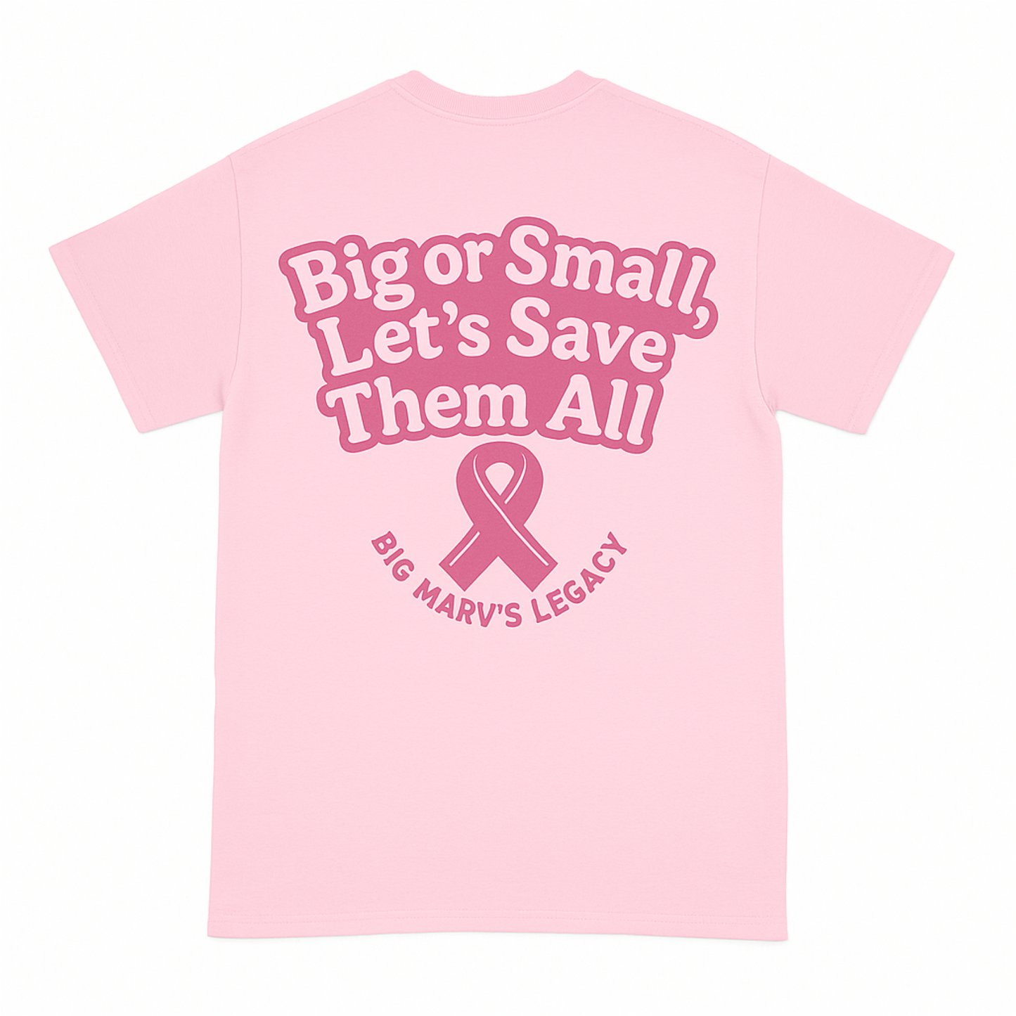 BIG MARV UNISEX T-SHIRT (PINK FOR BREAST CANCER AWARENESS)