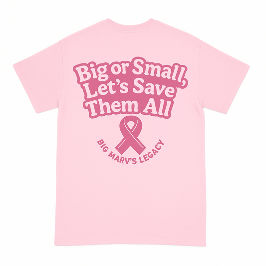 BIG MARV UNISEX T-SHIRT (PINK FOR BREAST CANCER AWARENESS)