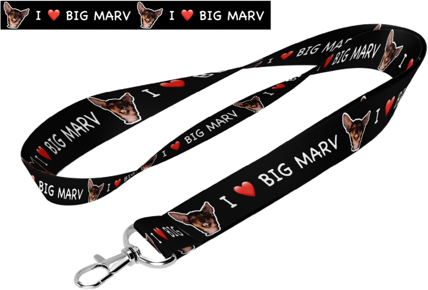 I LOVE BIG MARV * LANYARD