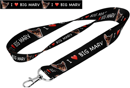 I LOVE BIG MARV * LANYARD