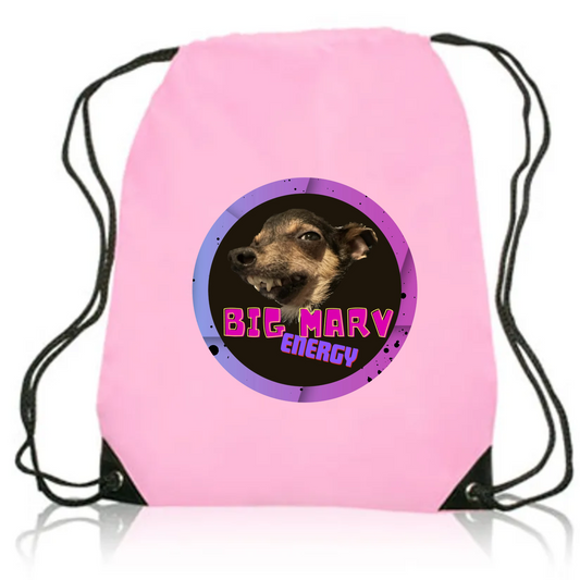 PINK DRAWSTRING BACKPACK