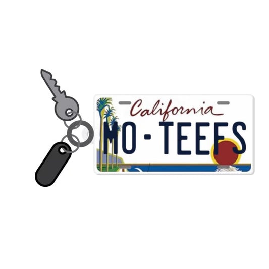 LICENSE PLATE * KEYCHAIN - 4" x 2"